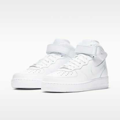 Nike Air Force 1 '07 Mid Damenschuh – Weiß/Weiß/Weiß