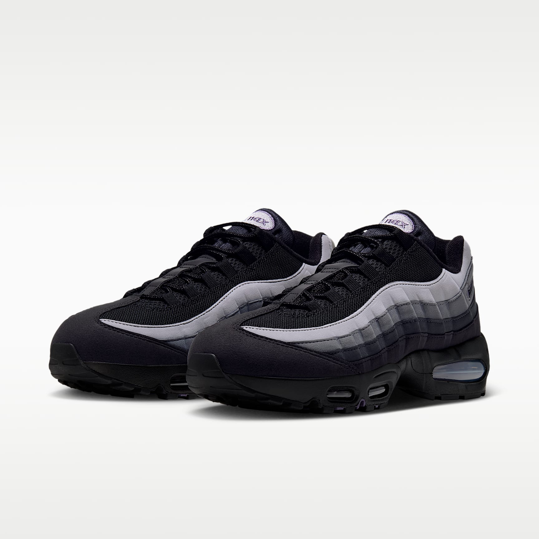 Nike Air Max 95 Big Bubble Premium Herrenschuh – Schwarz/Dark Smoke Grey/Smoke Grey/Canyon Purple