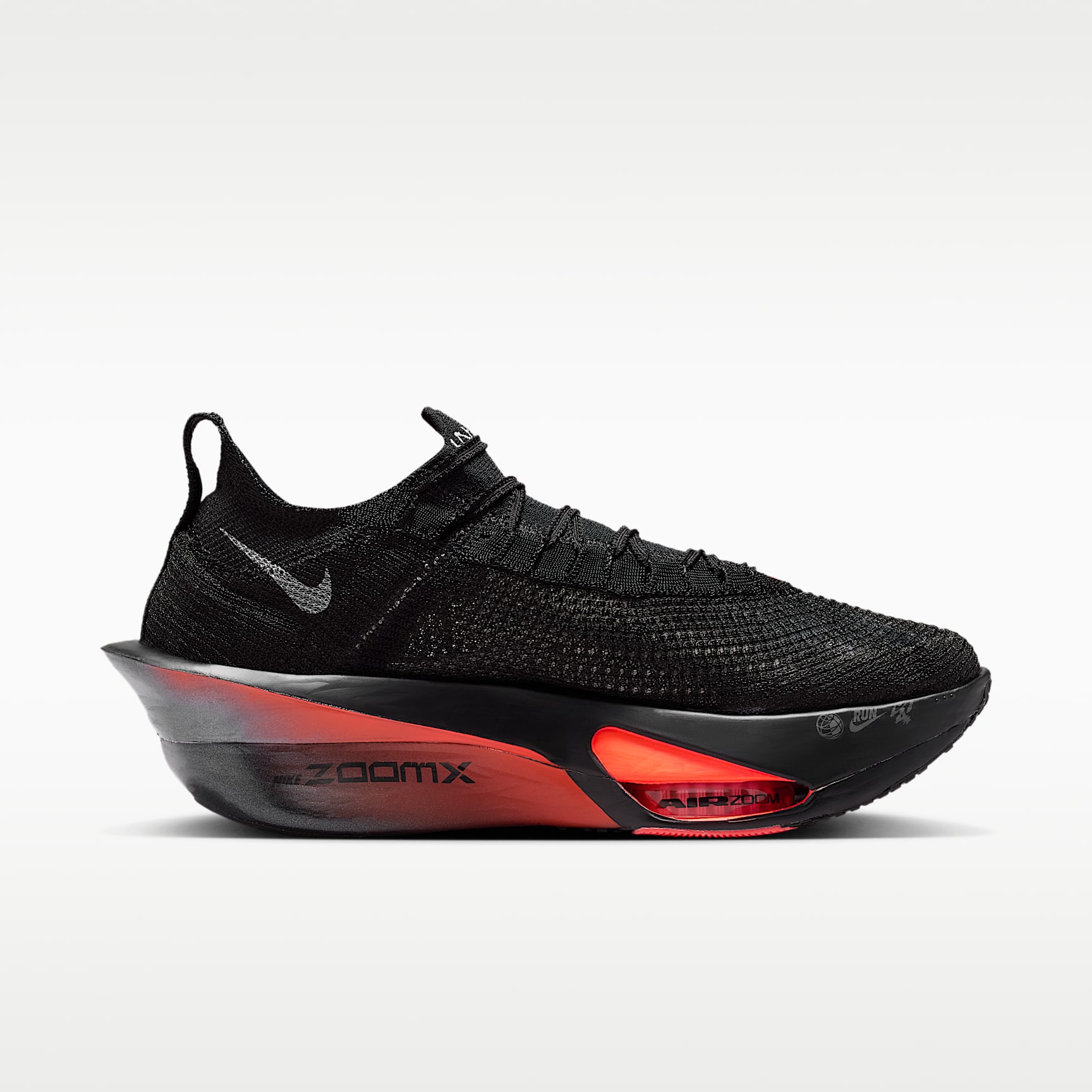 Nike Alphafly 3 Herren-Straßenlaufschuh für Wettkämpfe – Schwarz/Bright Crimson/Wolf Grey/Metallic Silver