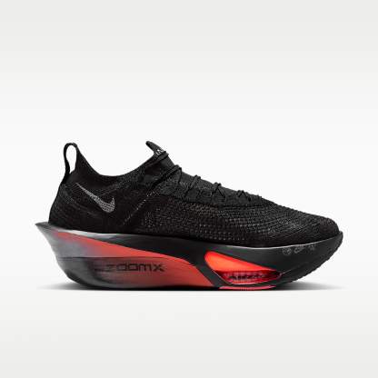 Nike Alphafly 3 Herren-Straßenlaufschuh für Wettkämpfe – Schwarz/Bright Crimson/Wolf Grey/Metallic Silver