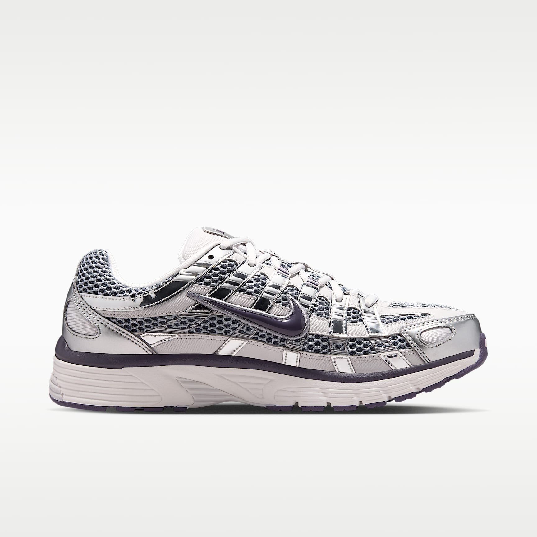 Nike P-6000 Schuh (Damen) – Vast Grey/Metallic Silver/Stealth/Dark Raisin