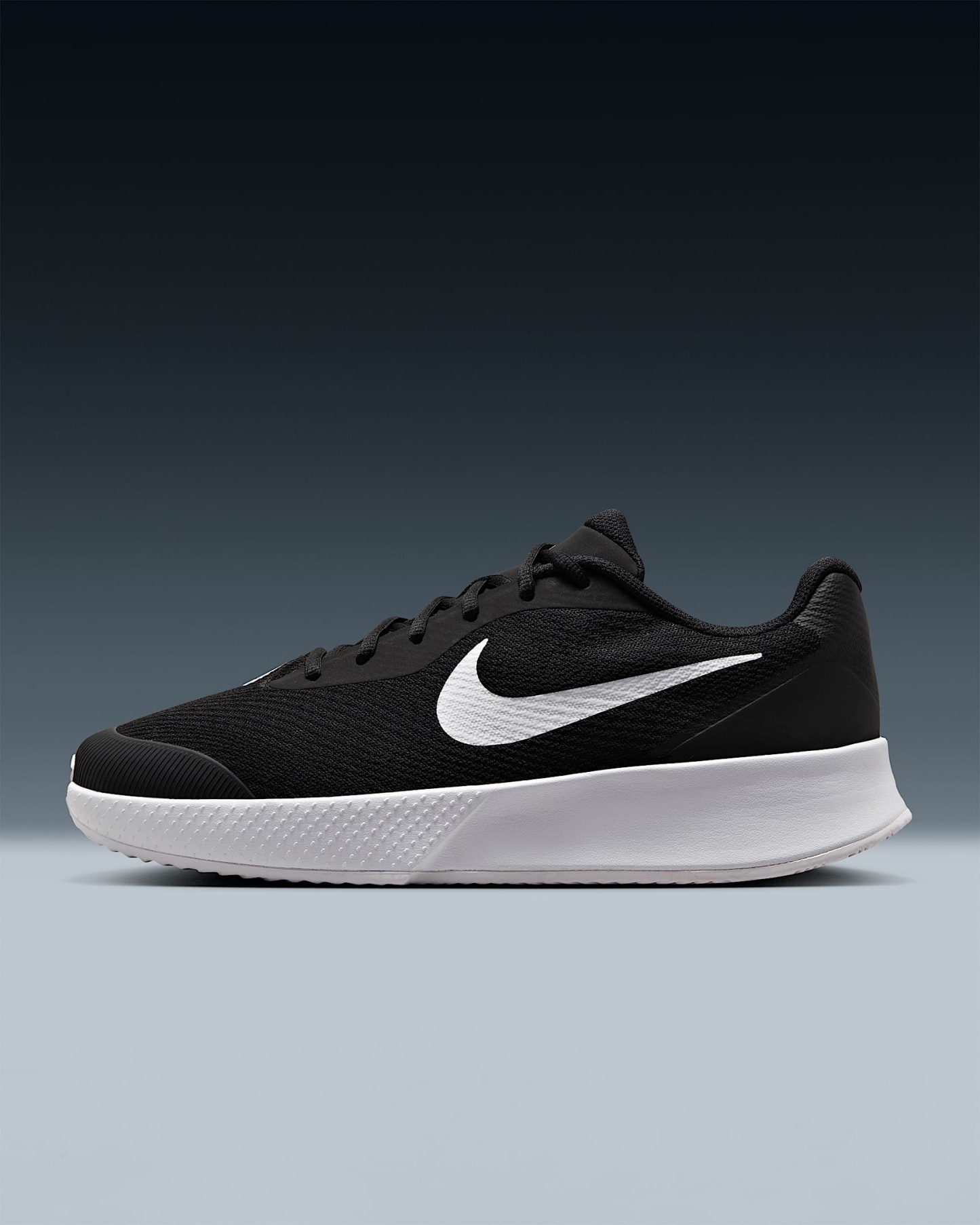 NikeCourt Lite 3 Clay Court Tennisschuh (Herren) – Schwarz/Weiß