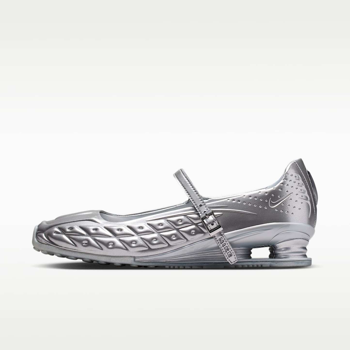 Nike Shox Z Calistra Schuh (Damen) – Metallic Silver/Flat Silver/Metallic Silver