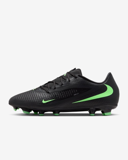 Nike Phantom 6 Low Academy Fußballschuh für verschiedene Böden – Schwarz/Schwarz/Illusion Green