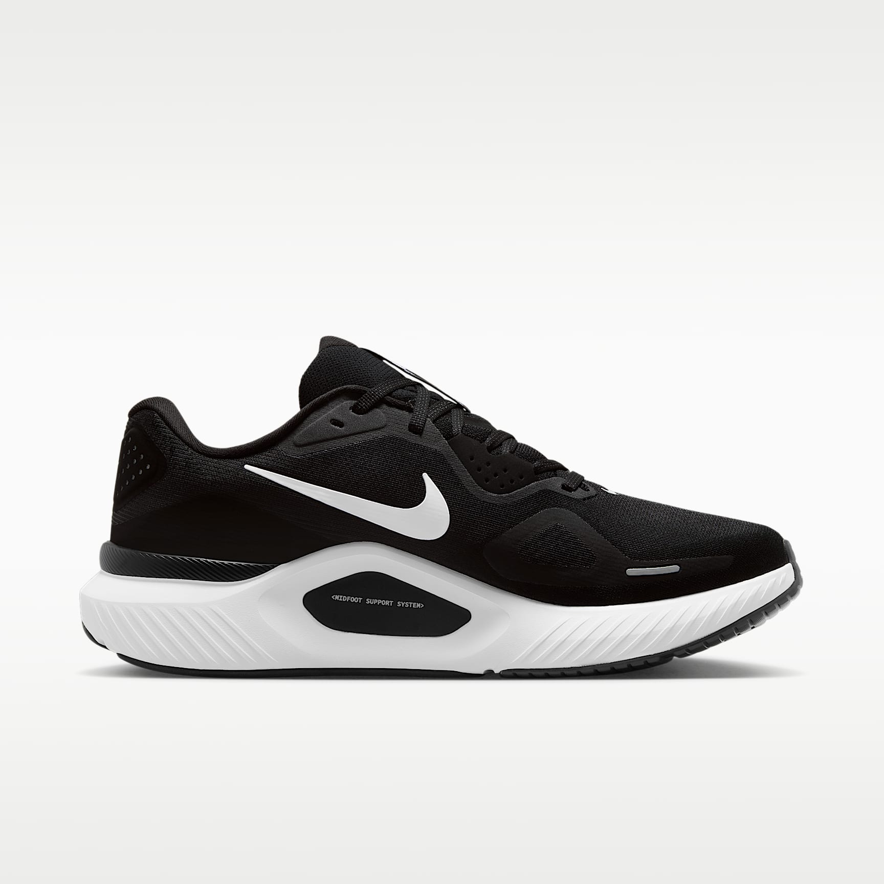 Nike Structure 26 Straßenlaufschuh (Herren) – Schwarz/Cool Grey/Metallic Silver/Weiß
