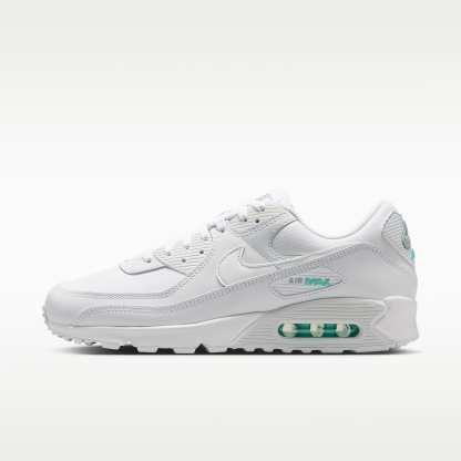 Nike Air Max 90 Schuh (Herren) – Weiß/Hyper Turquoise/Photon Dust
