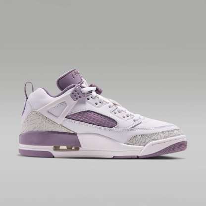 Jordan Spizike Low Schuh (Damen) – Swan/Light Smoke Grey/Purple Smoke
