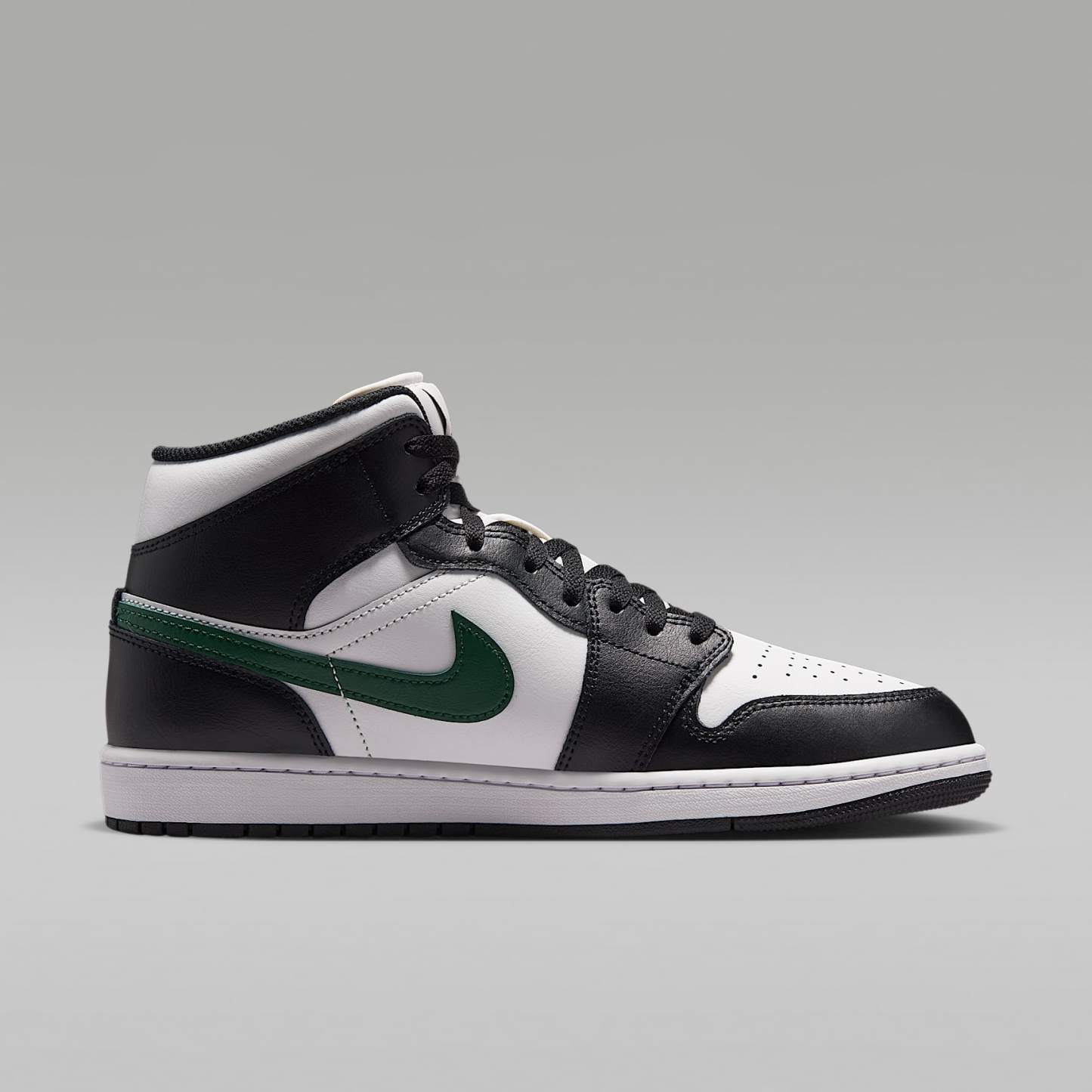 Air Jordan 1 Mid Herrenschuh – Schwarz/Gorge Green/Summit White