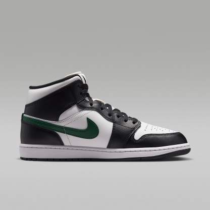 Air Jordan 1 Mid Herrenschuh – Schwarz/Gorge Green/Summit White