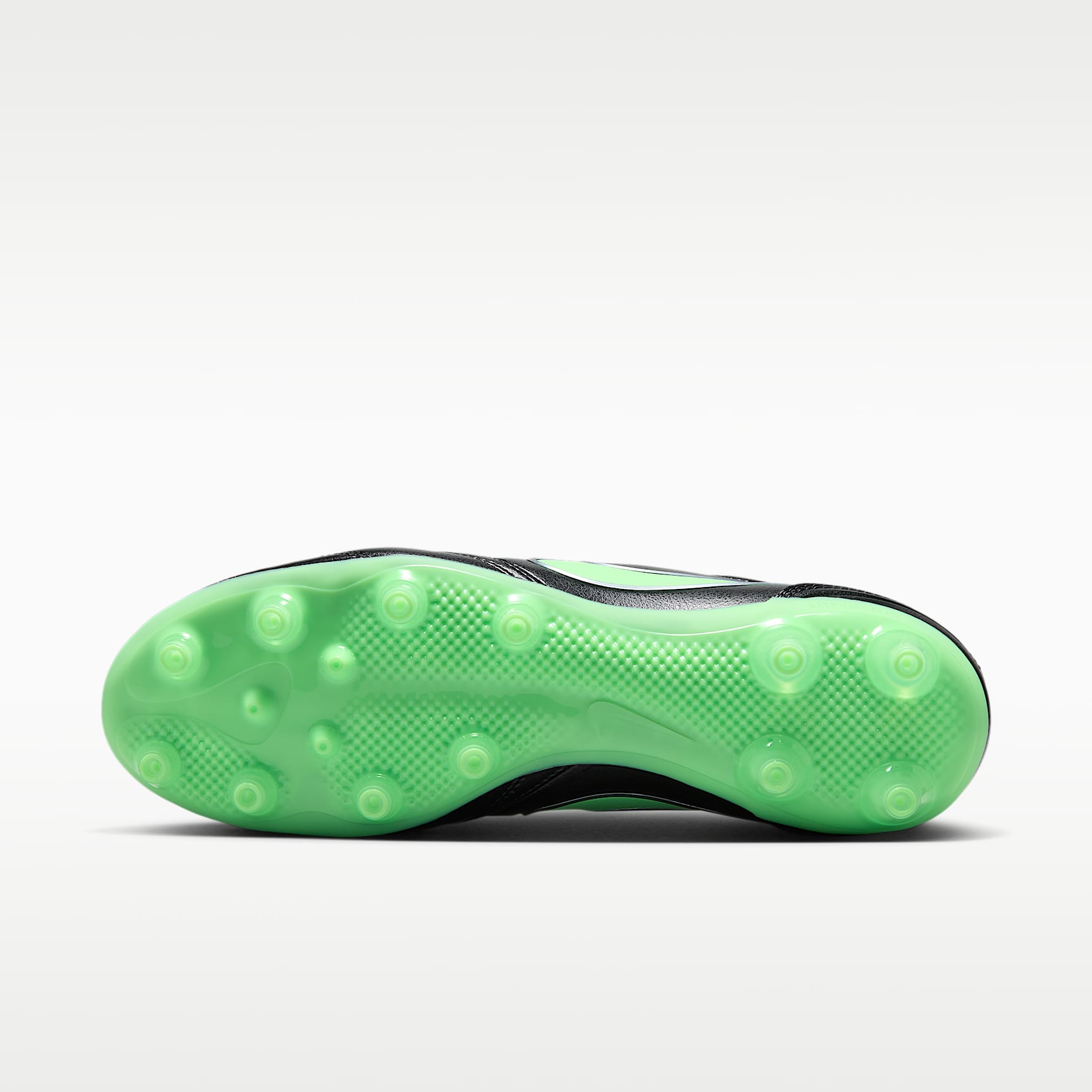 Nike Tiempo Ligera Pro Low-Top-Fußballschuh für Kunstrasen – Schwarz/Schwarz/Illusion Green