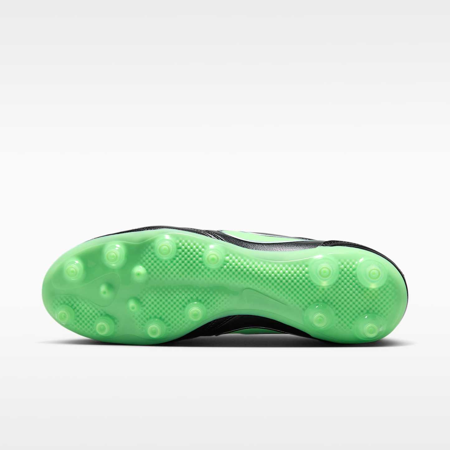 Nike Tiempo Ligera Pro Low-Top-Fußballschuh für Kunstrasen – Schwarz/Schwarz/Illusion Green