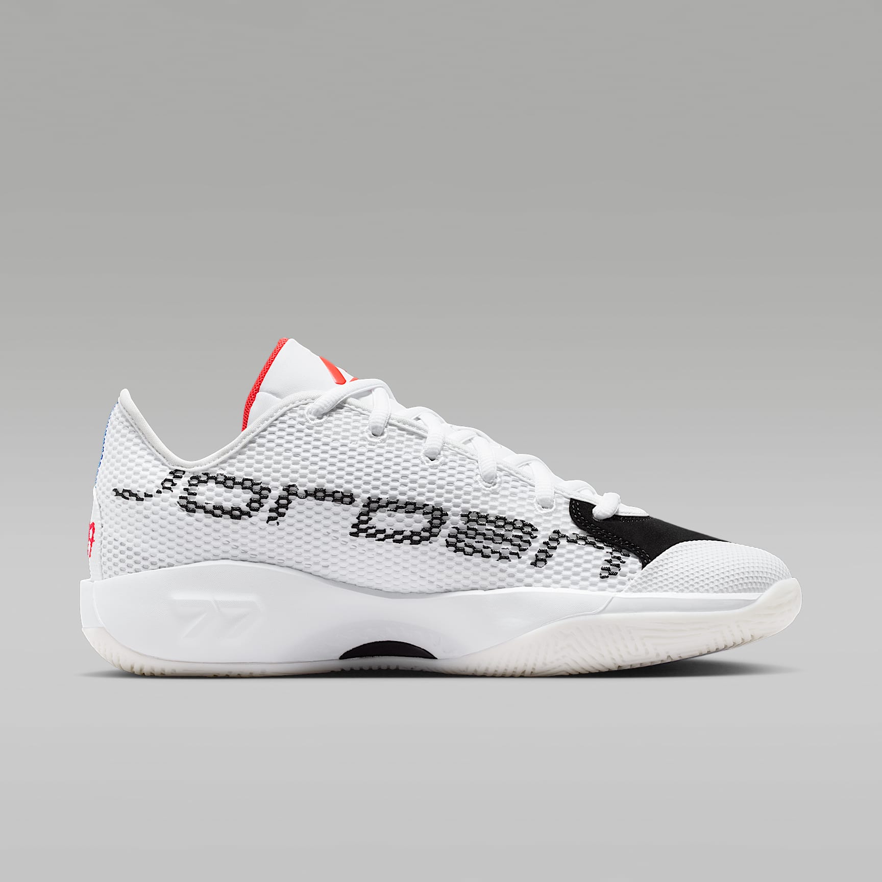 Luka 77 Basketballschuh – Weiß/Schwarz/Sail/Bright Crimson