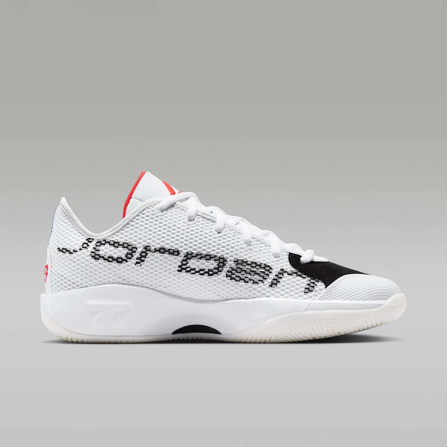Luka 77 Basketballschuh – Weiß/Schwarz/Sail/Bright Crimson