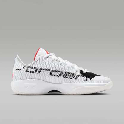 Luka 77 Basketballschuh – Weiß/Schwarz/Sail/Bright Crimson