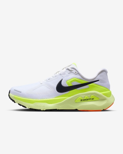 Nike Structure Plus Straßenlaufschuh (Herren) – Weiß/Pure Platinum/Volt/Schwarz