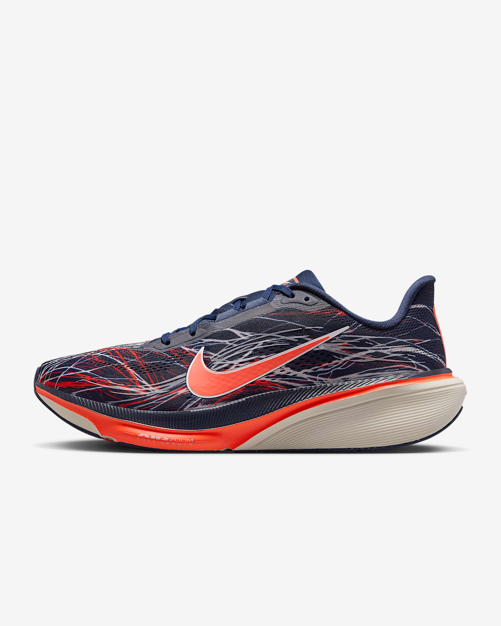 Nike Pegasus 42 Straßenlaufschuh (Herren) – Obsidian/Light Bone/Bright Crimson/Dynamic Yellow