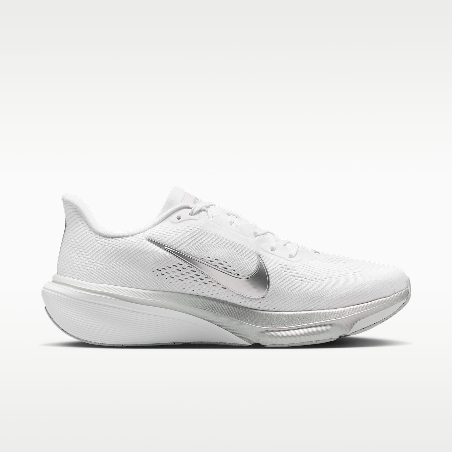 Nike Pegasus 42 Straßenlaufschuh (Damen) – Weiß/Wolf Grey/Cool Grey/Metallic Silver