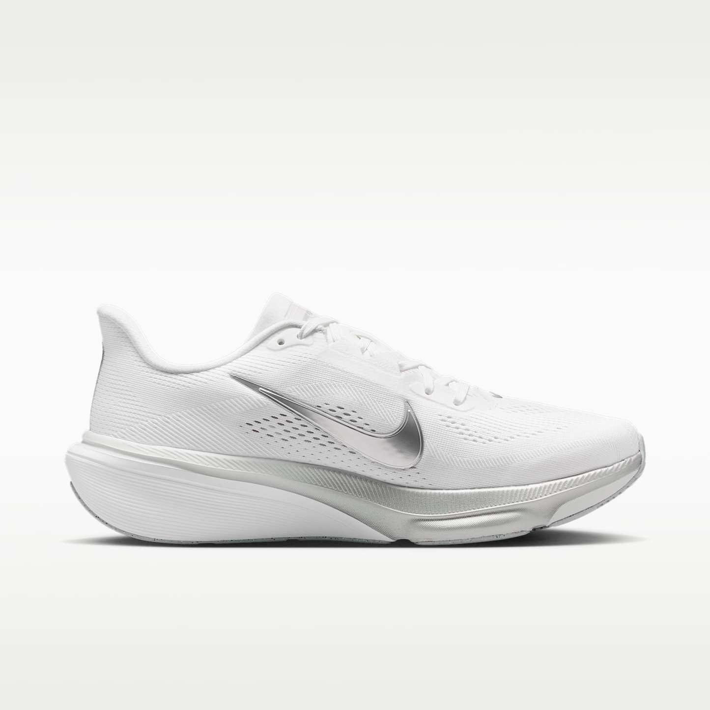 Nike Pegasus 42 Straßenlaufschuh (Damen) – Weiß/Wolf Grey/Cool Grey/Metallic Silver