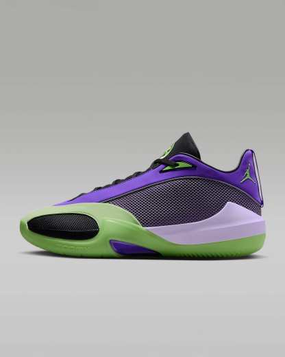 Jordan Triangle Quai 54 Basketballschuhe – Action Grape/Schwarz/Weiß/Key Lime