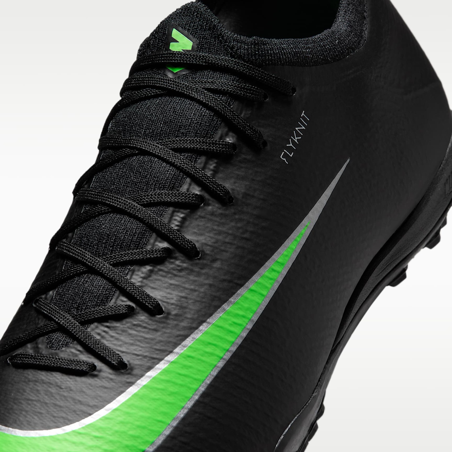 Nike Mercurial Vapor 17 Pro Low-Top-Fußballschuh für Turf – Schwarz/Schwarz/Illusion Green