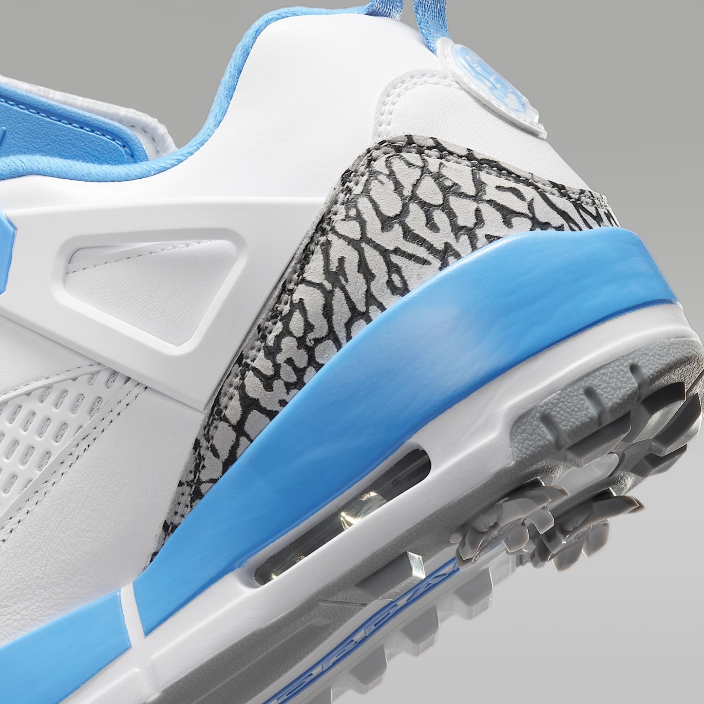 Jordan Spizike G Golfschuh – Weiß/Wolf Grey/University Blue