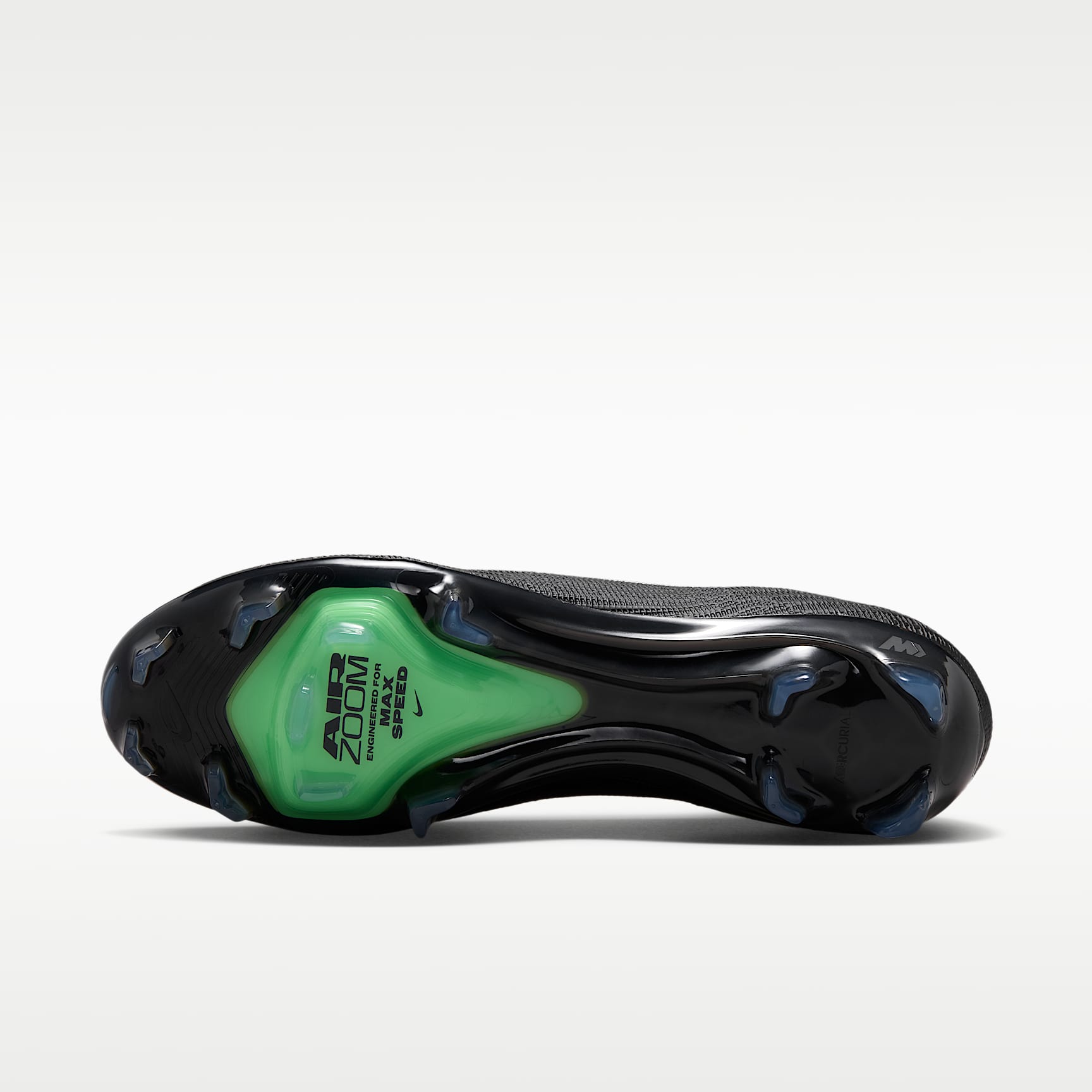 Nike Mercurial Superfly 11 Elite Low-Top-Fußballschuh für normalen Rasen – Schwarz/Schwarz/Illusion Green