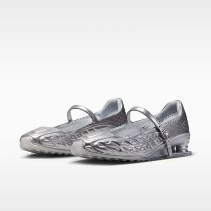 Nike Shox Z Calistra Schuh (Damen) – Metallic Silver/Flat Silver/Metallic Silver