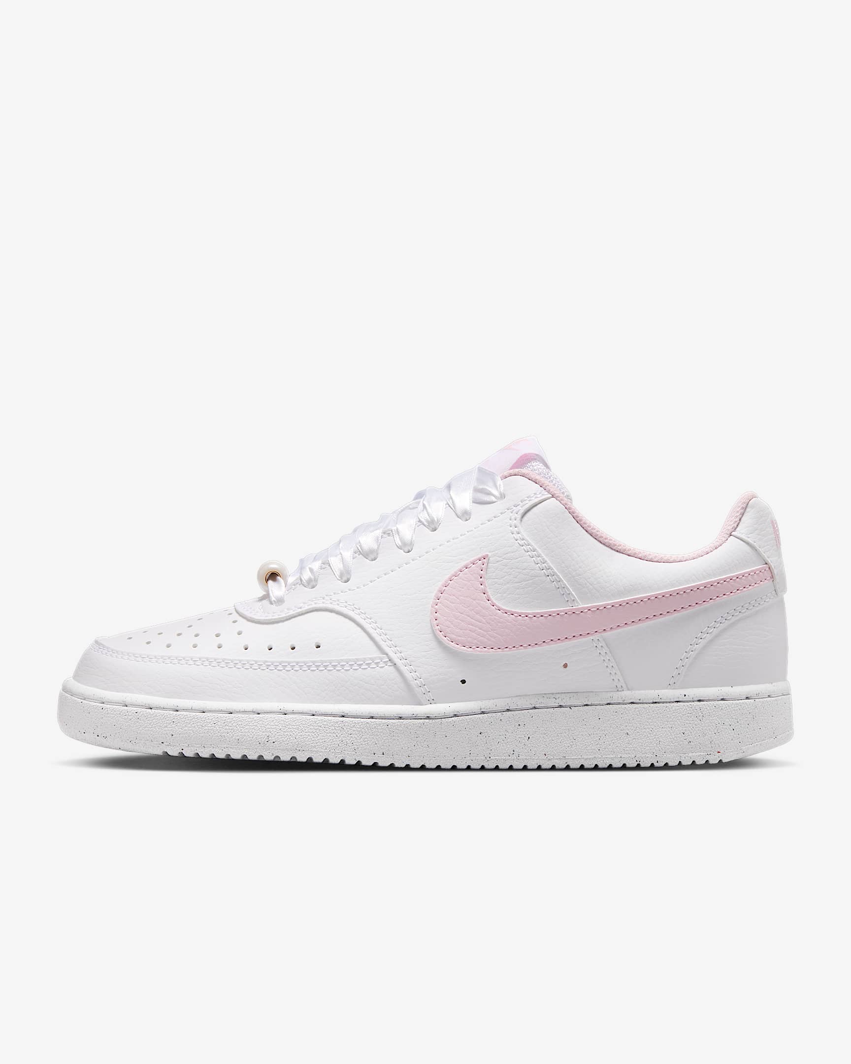 Nike Court Vision Low Schuh (Damen) – Weiß/Pink Foam