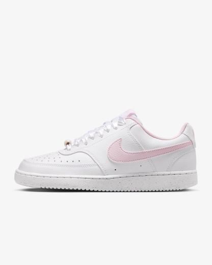 Nike Court Vision Low Schuh (Damen) – Weiß/Pink Foam