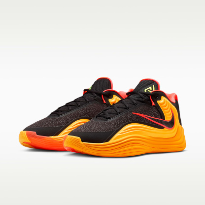 Giannis Freak 7 "Light Aqua" Basketballschuh – Schwarz/Laser Orange/Volt/Bright Crimson