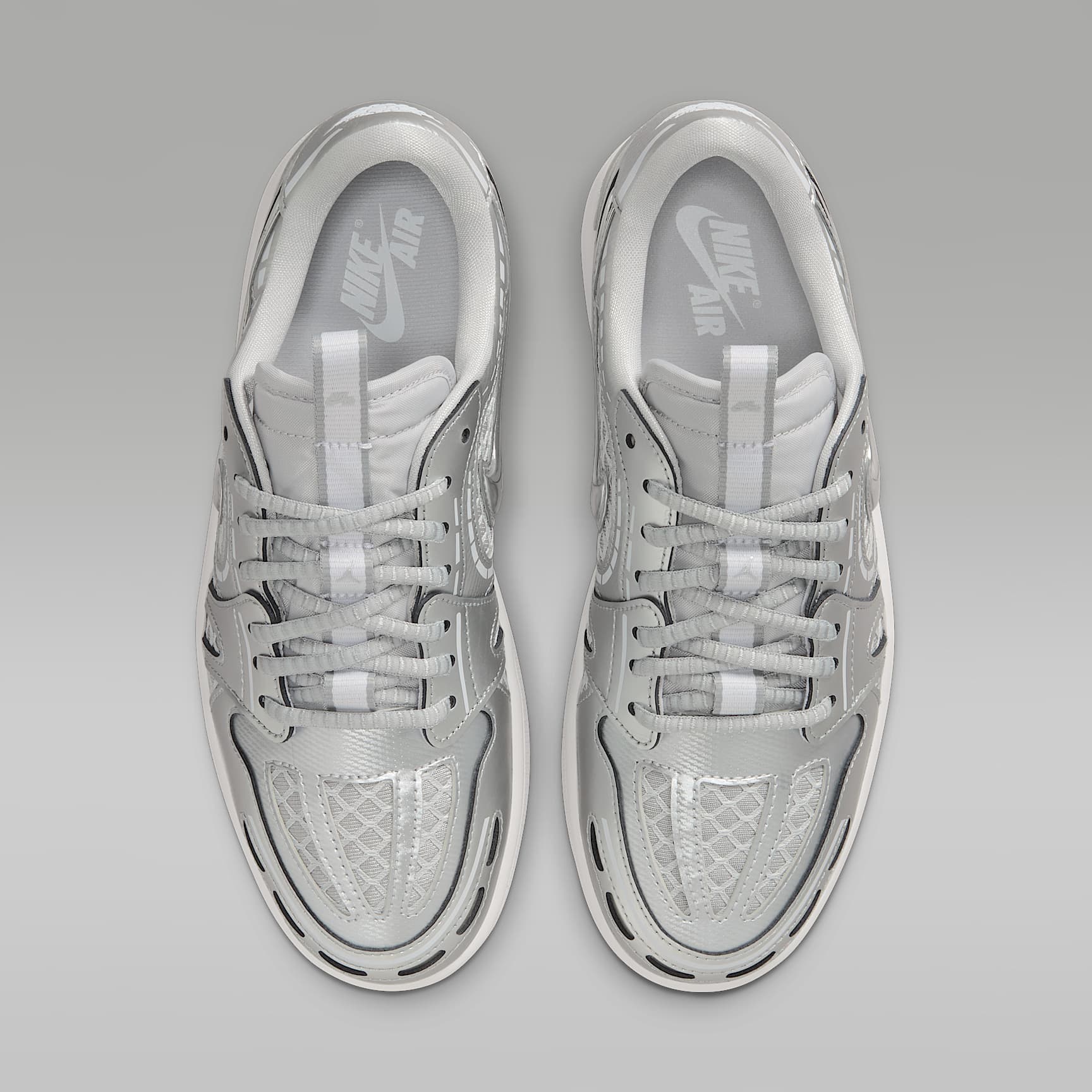 Air Jordan 1 Low Method of Make Schuh (Damen) – Neutral Grey/Weiß/Pewter Grey/Metallic Silver