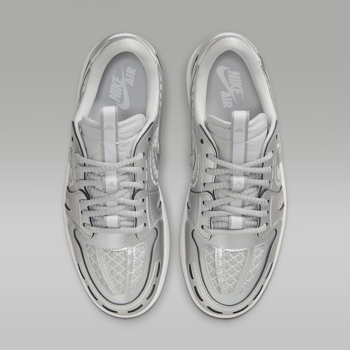 Air Jordan 1 Low Method of Make Schuh (Damen) – Neutral Grey/Weiß/Pewter Grey/Metallic Silver