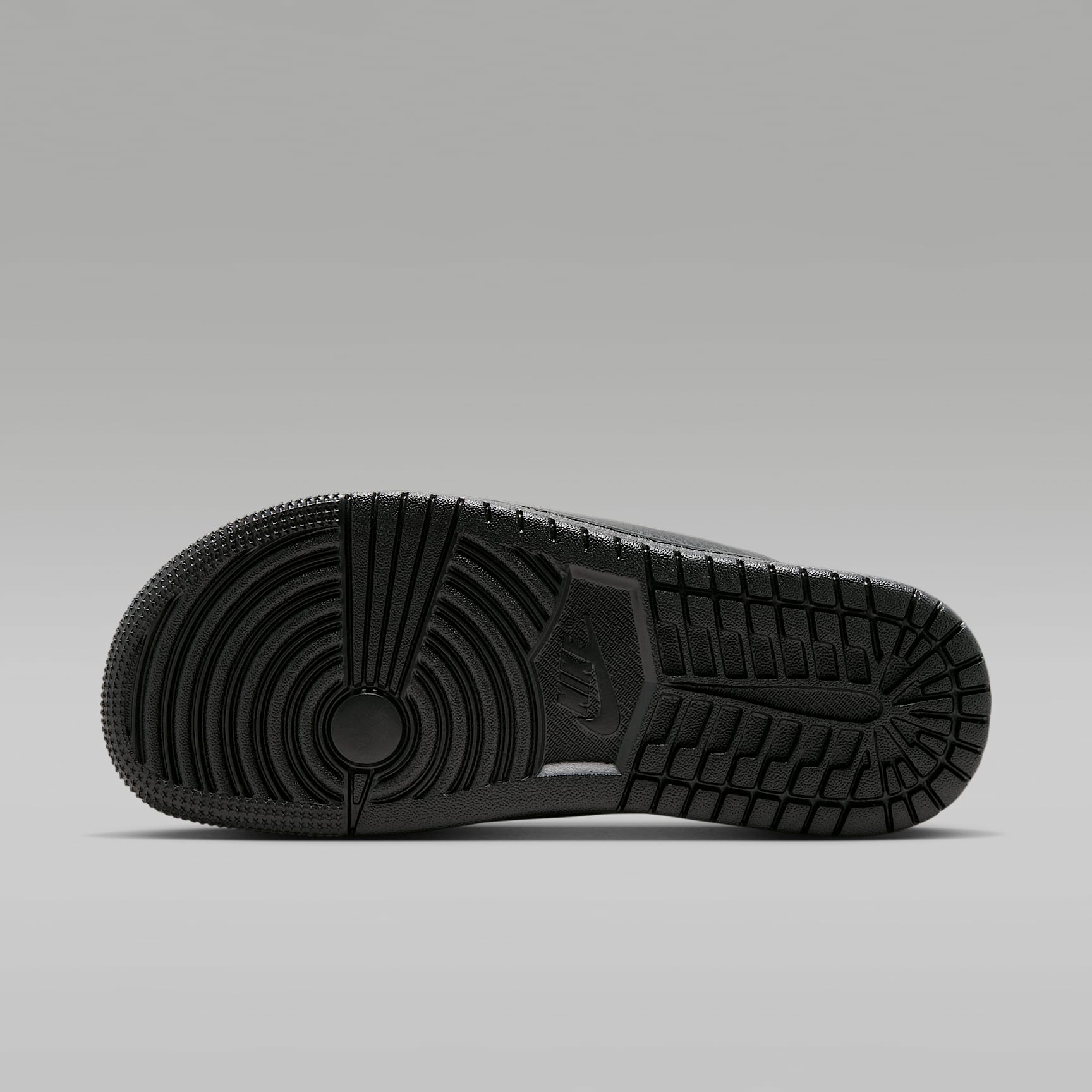 Jordan Modero 1 Slides (Damen) – Schwarz/Schwarz