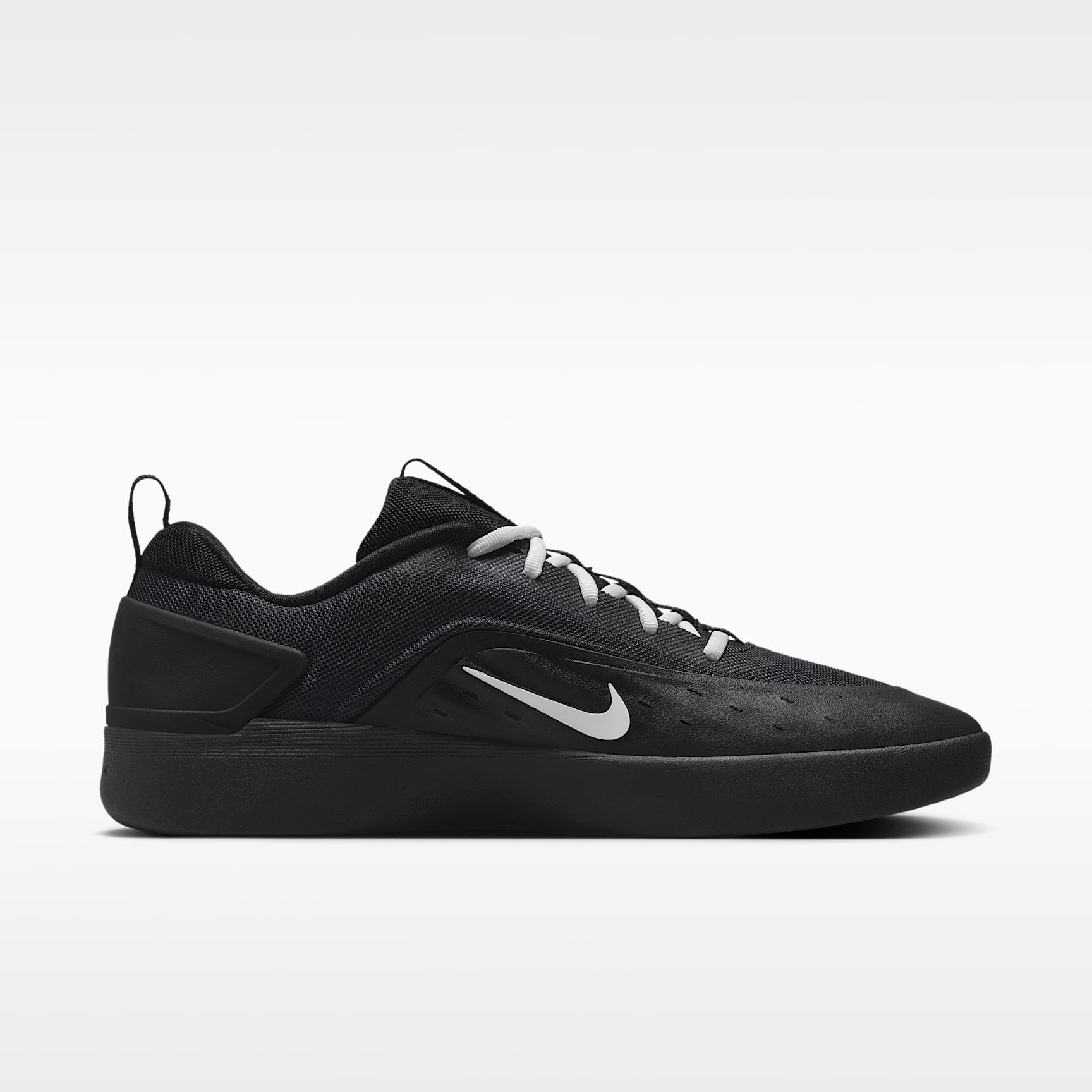 Nike SB Zoom Nyjah 4 Skateboardschuh – Schwarz/Schwarz/Weiß/Weiß