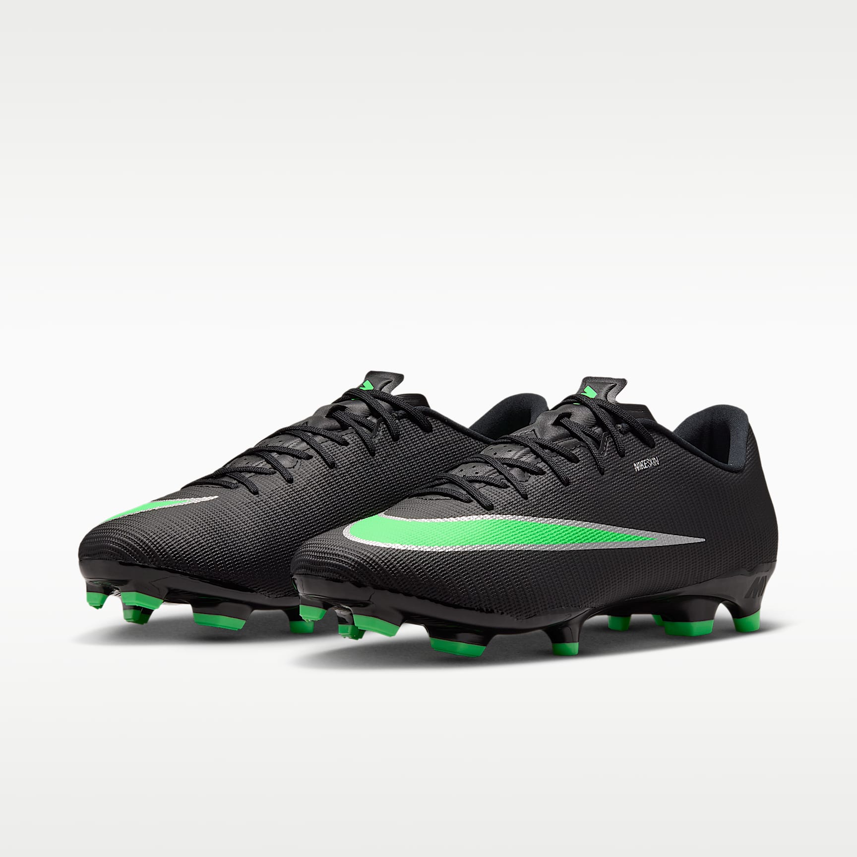 Nike Mercurial Vapor 17 Academy Low-Top-Fußballschuh für verschiedene Böden – Schwarz/Schwarz/Illusion Green