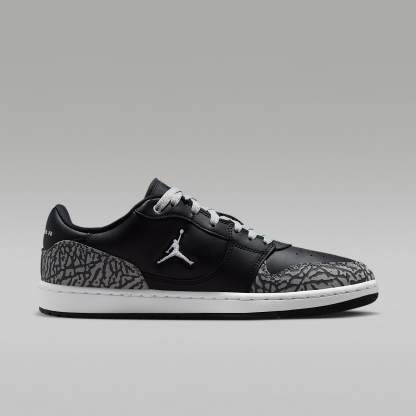 Jordan Court Connect Low SE Schuh (Herren) – Schwarz/Light Smoke Grey/Dark Grey/Weiß