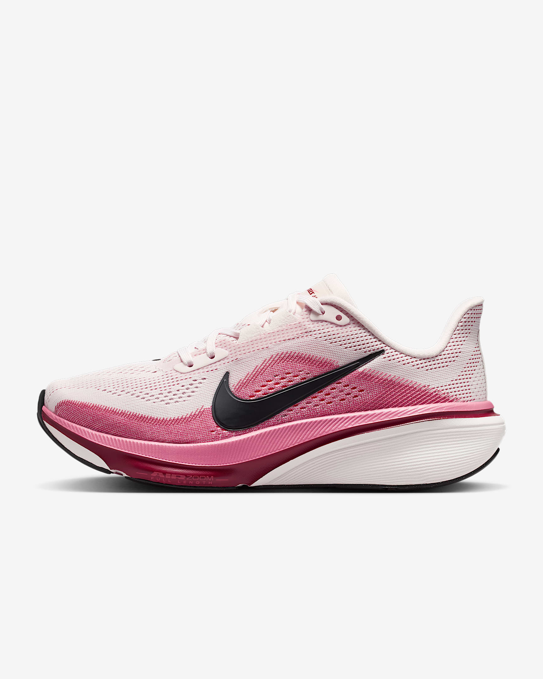 Nike Pegasus 42 Straßenlaufschuh (Damen) – Pearl Pink/Peony/Team Crimson/Schwarz