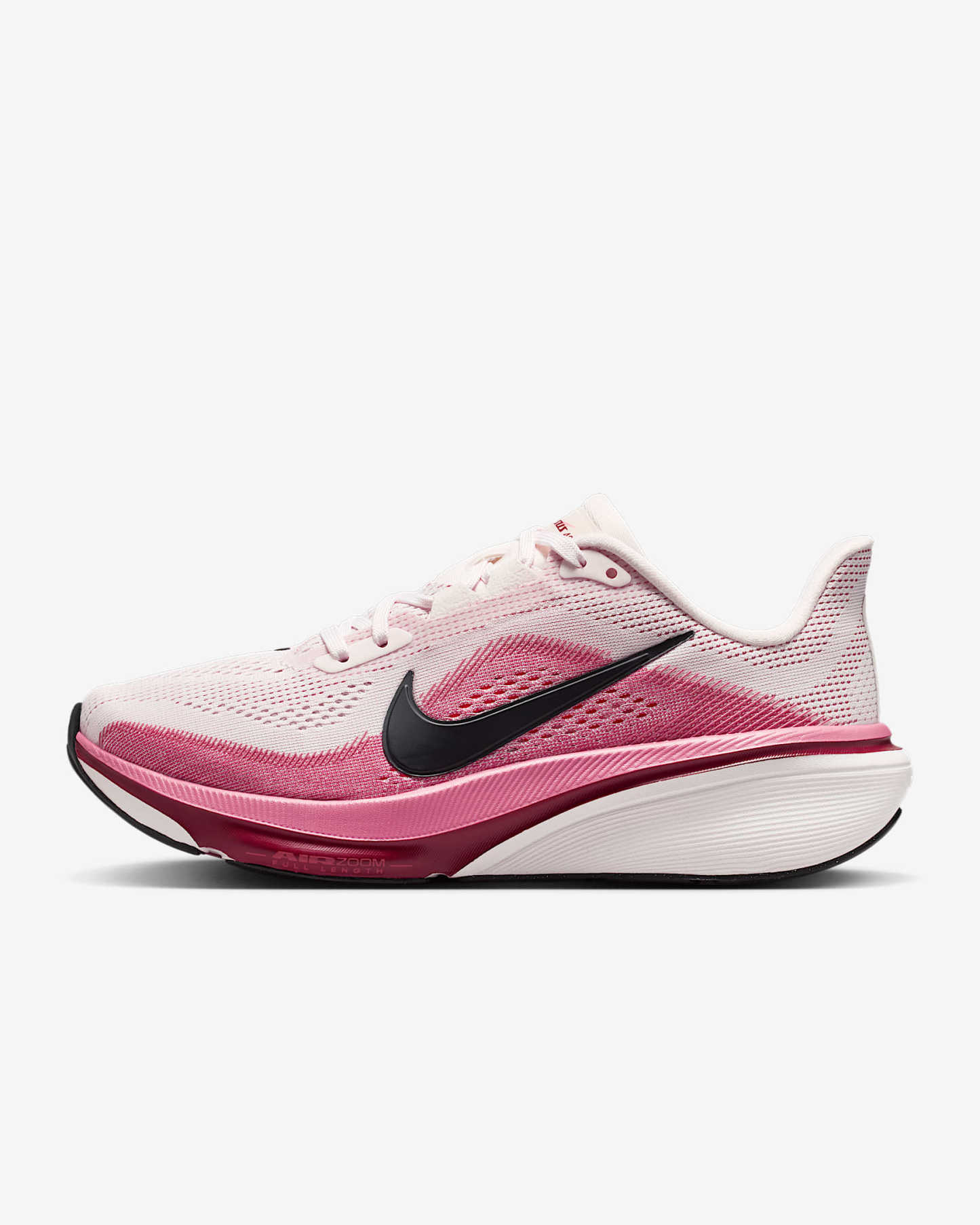 Nike Pegasus 42 Straßenlaufschuh (Damen) – Pearl Pink/Peony/Team Crimson/Schwarz