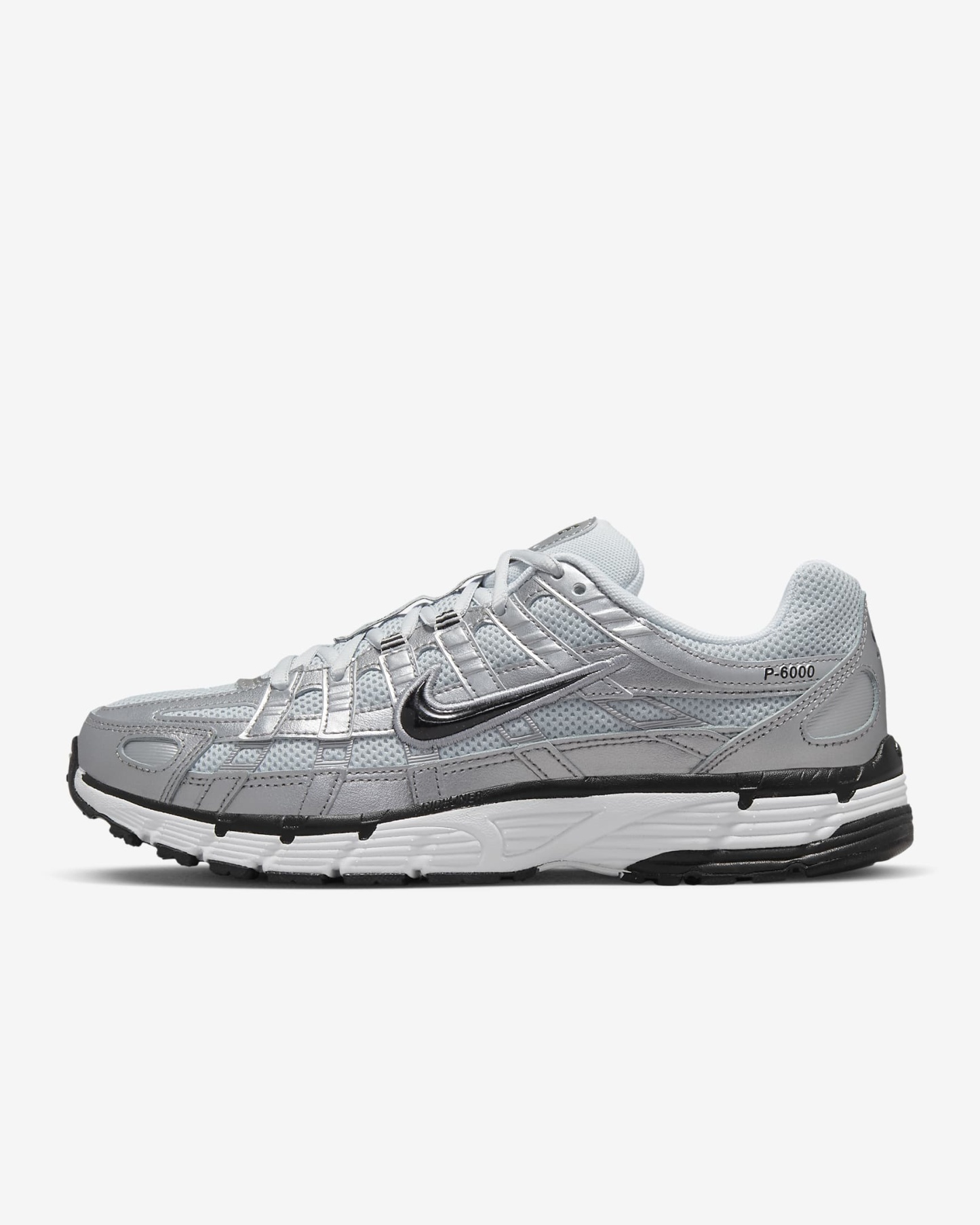 Nike P-6000 Schuh – Weiß/Metallic Silver/Pure Platinum/Schwarz