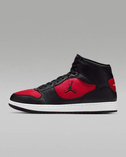 Jordan Court Connect Mid Herrenschuhe – Schwarz/Gym Red/Weiß/Schwarz