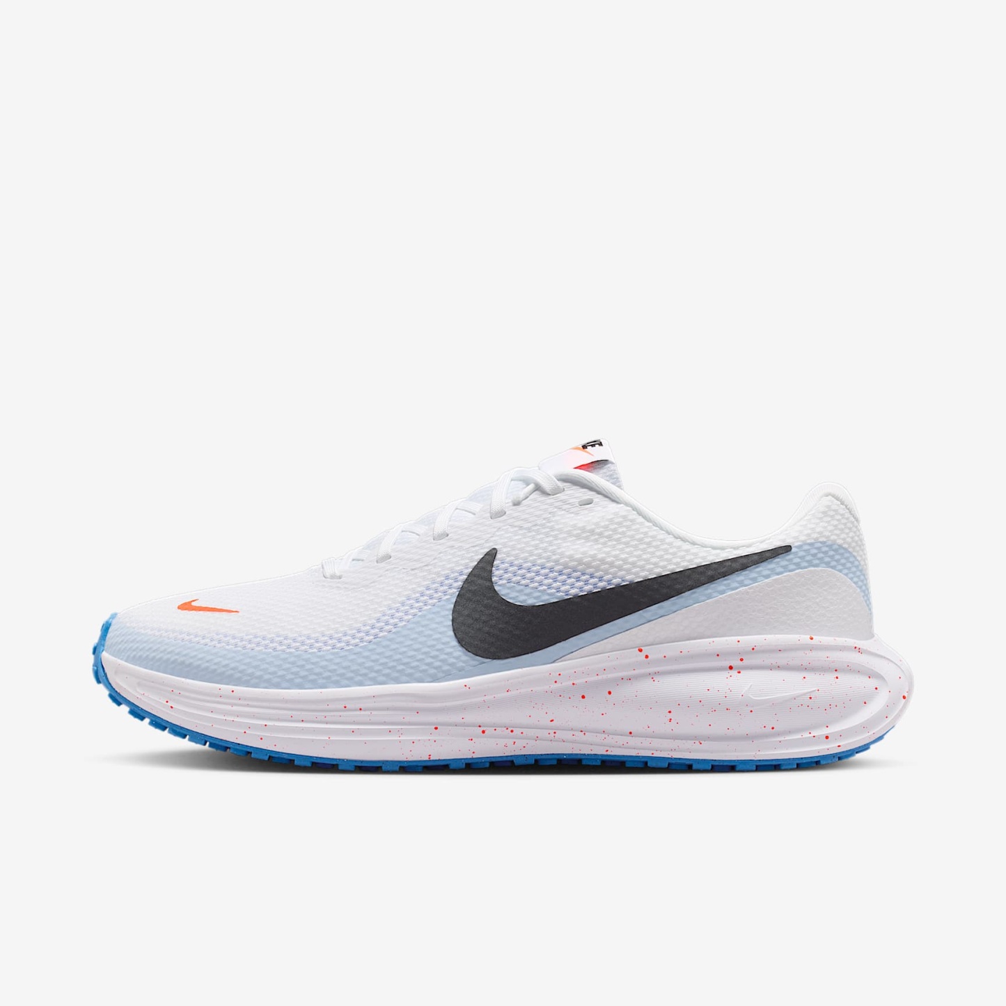 Nike Revolution 8 Straßenlaufschuh (Herren) – Weiß/Hydrogen Blue/Blue Crystal/Off Noir