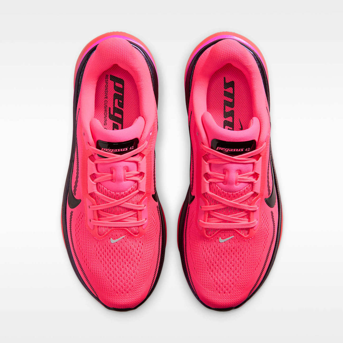 Nike Pegasus 42 Straßenlaufschuh (Damen) – Hyper Pink/Laser Crimson/Fuchsia Blast/Schwarz