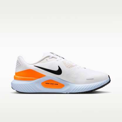 Nike Structure 26 Straßenlaufschuh (Herren) – Weiß/Hydrogen Blue/Total Orange/Schwarz