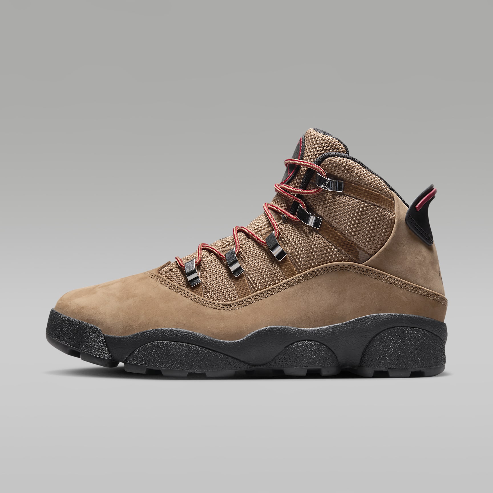 Jordan Winterized 6 Rings Herrenschuh – Rocky Tan/Varsity Red/Schwarz