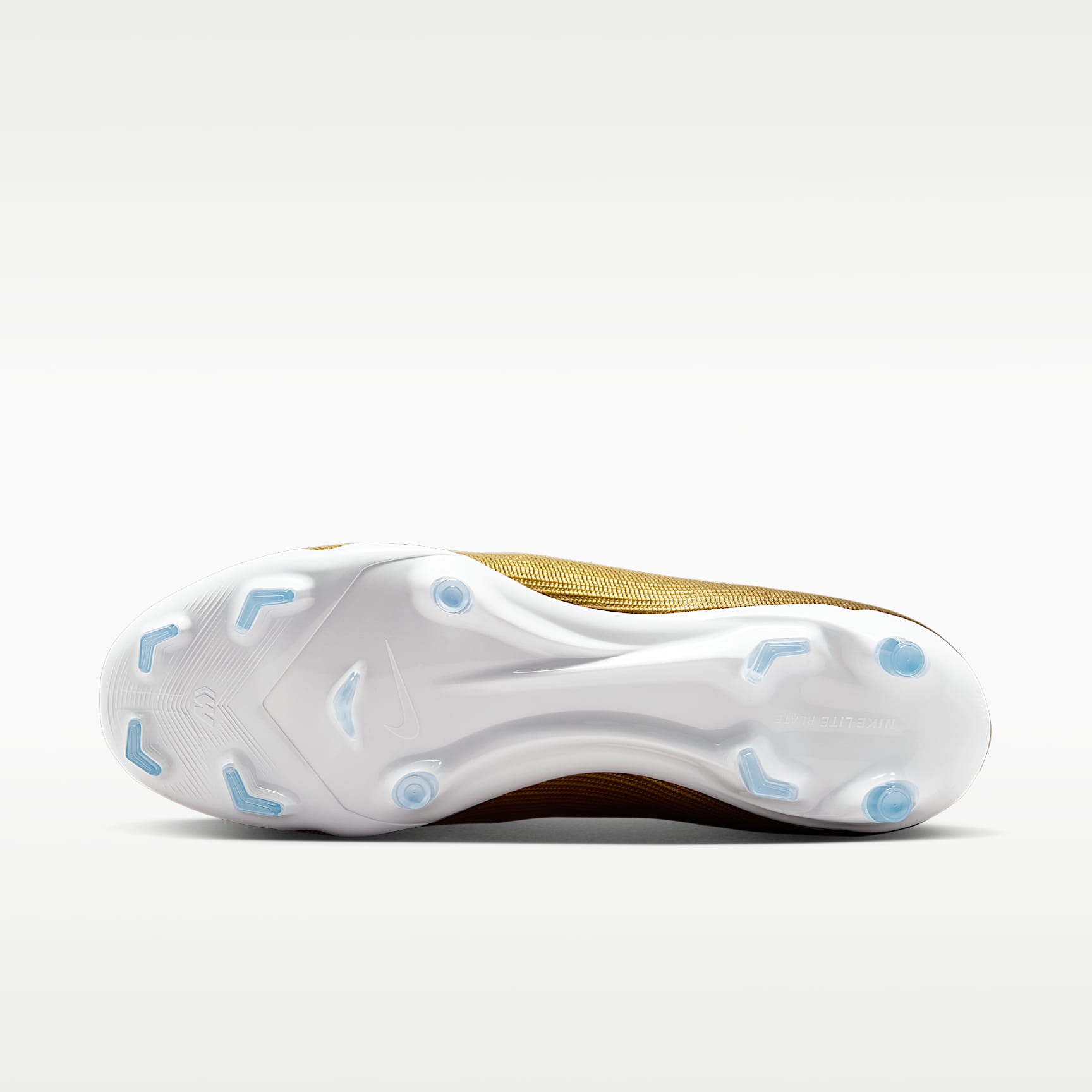 Nike Mercurial Superfly 11 Academy „Kylian Mbappé“ High-Top-Fußballschuh für verschiedene Böden – Metallic Gold/Green Glow