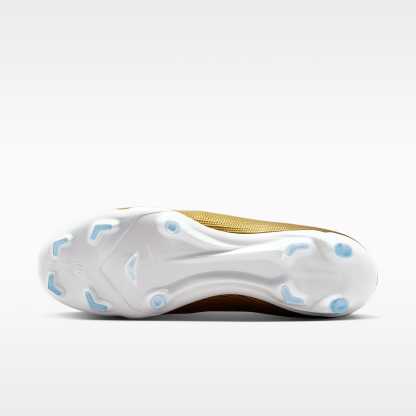 Nike Mercurial Superfly 11 Academy „Kylian Mbappé“ High-Top-Fußballschuh für verschiedene Böden – Metallic Gold/Green Glow