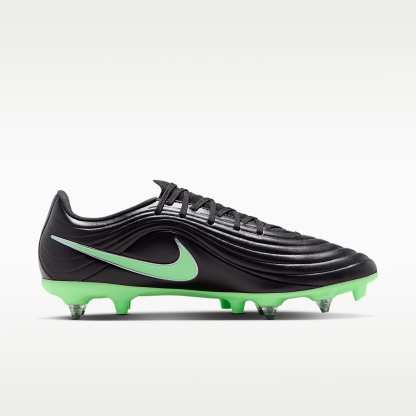 Nike Tiempo Maestro Academy Low Top Fußballschuh für weichen Rasen – Schwarz/Schwarz/Illusion Green