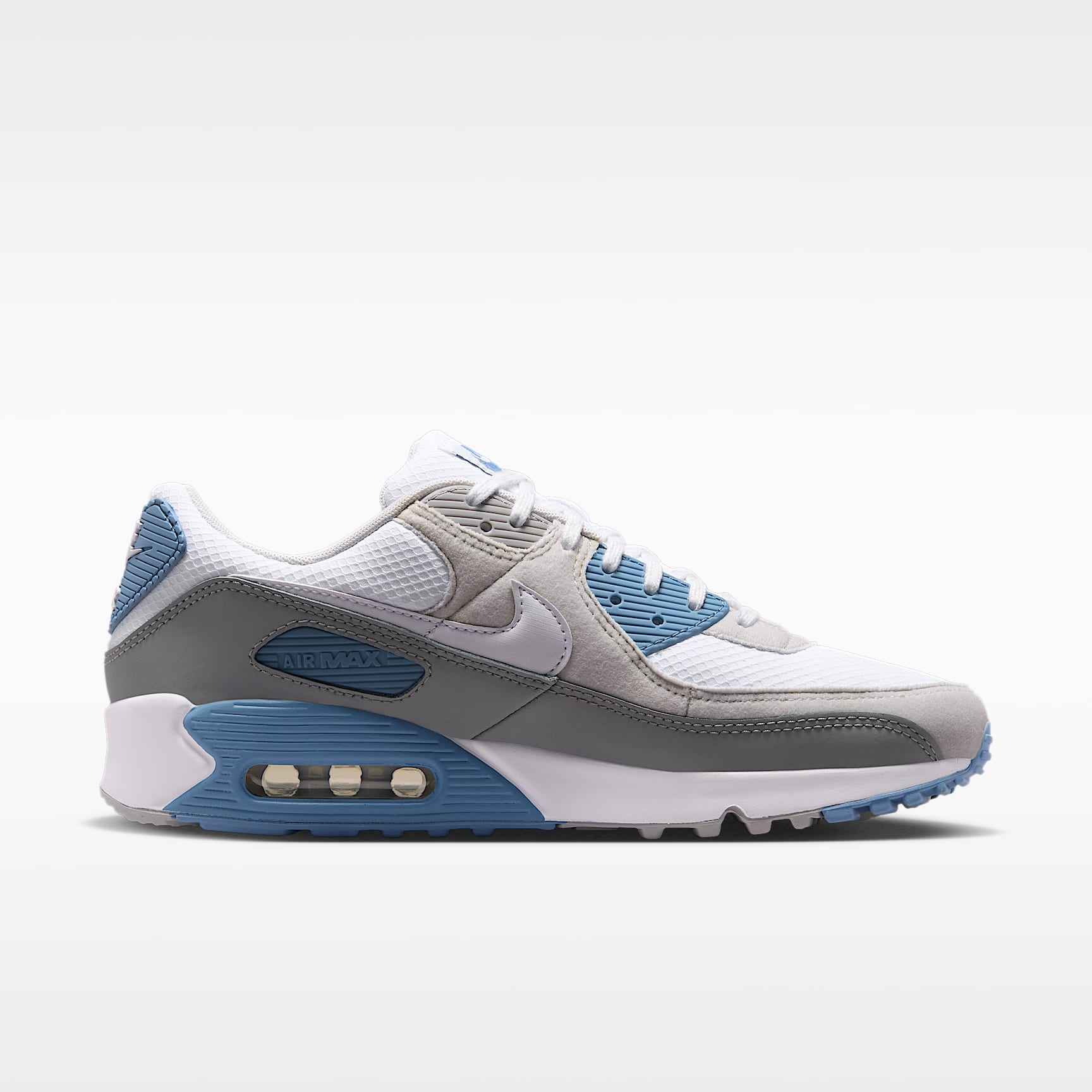 Nike Air Max 90 Schuh (Herren) – Weiß/Light Smoke Grey/Photon Dust/Weiß