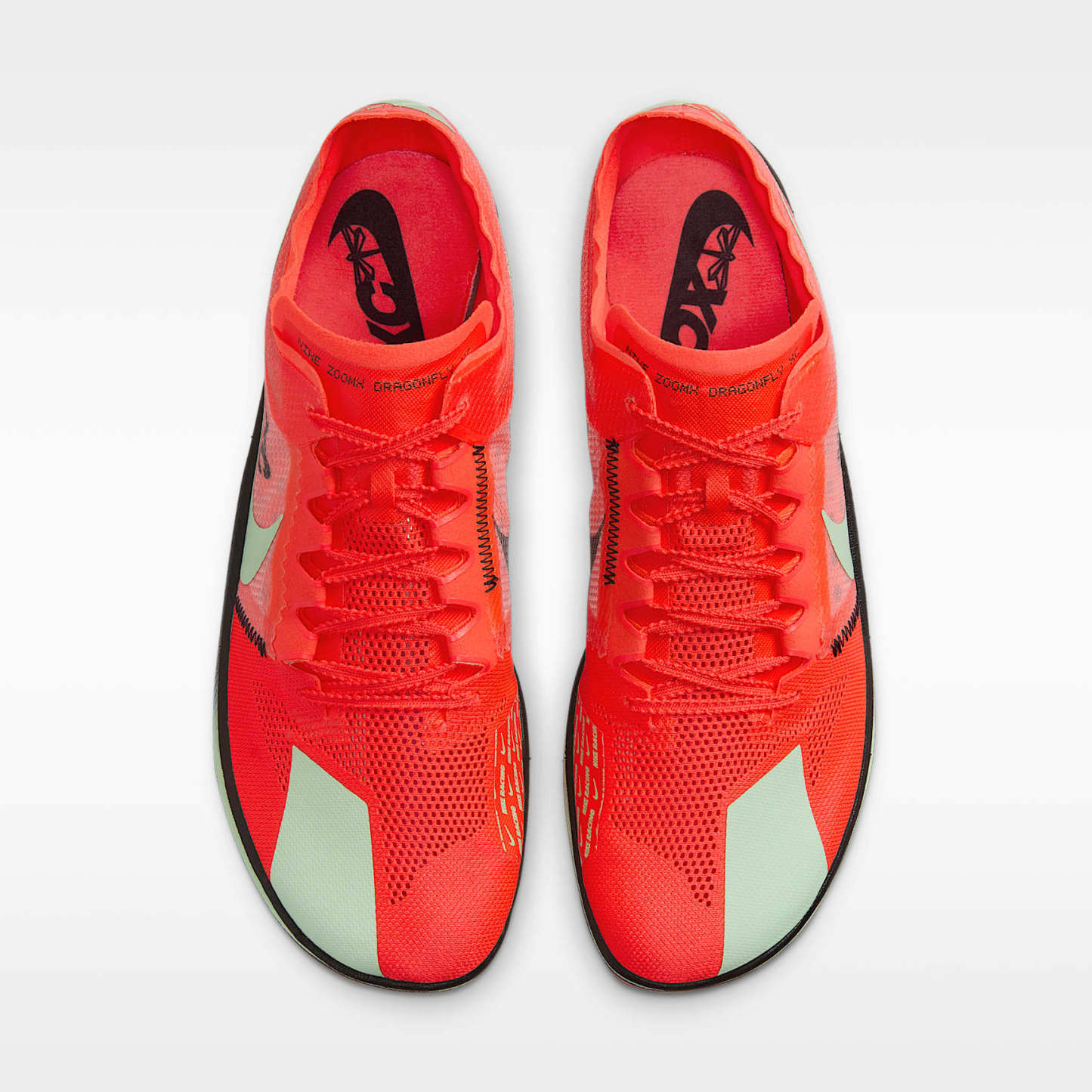 Nike Dragonfly XC Cross-Country-Spikes – Bright Crimson/Schwarz/Metallic Silver/Vapor Green