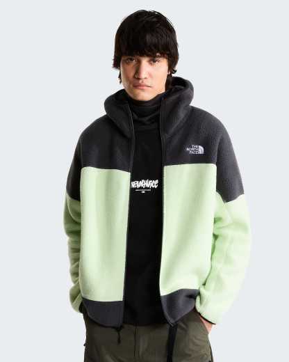 NSE Mask Fleecejacke für Herren – Calcified Lime-Anthracite Grey